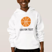 Basketballpullover des Kindes mit Vordertasche Hoodie (Vorderseite)