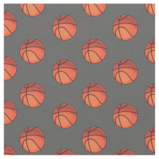 Basketballs auf dunkelgrau stoff (Nahaufnahme)