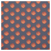 Basketballs auf Navy Blue Stoff (Muster)