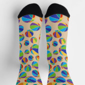 Basketballs Farbiges Muster Socken (Oben)