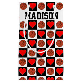 Basketballs & Hörer Eigene Spielername Girls' Kleine Geschenktüte