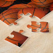 Basketballs Jungen personalisierten Mädchen Puzzle (Seite)