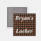 Basketballs Personalisiert Locker Magnet (Vorderseite/Rückseite)