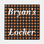 Basketballs Personalisiert Locker Magnet (Vorne)