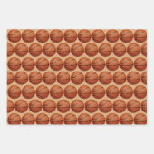 Basketballs Sport Design Wrapping Paper Sets Geschenkpapier Set (Vorderseite 2)