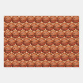 Basketballs Sport Design Wrapping Paper Sets Geschenkpapier Set (Vorderseite 2)