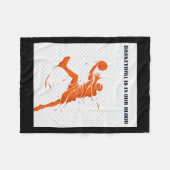 Basketballsammlung 3 fleecedecke (Vorderseite (Horizontal))
