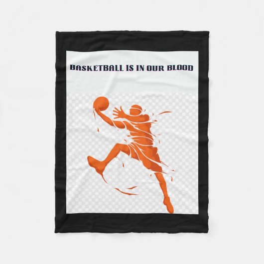 Basketballsammlung 3 fleecedecke (Vorderseite)