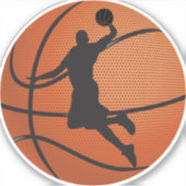 Basketballschläger Aufkleber (Vorderseite)