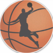 Basketballschläger Aufkleber (Vorderseite)