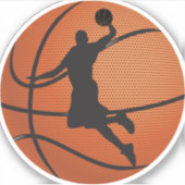 Basketballschläger Aufkleber (Vorderseite)