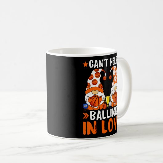 Basketballschläger in Liebe werden Kaffeetasse (VorderseiteRechts)