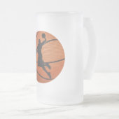Basketballschläger Mattglas Bierglas (VorderseiteRechts)