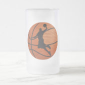 Basketballschläger Mattglas Bierglas (Mittel)