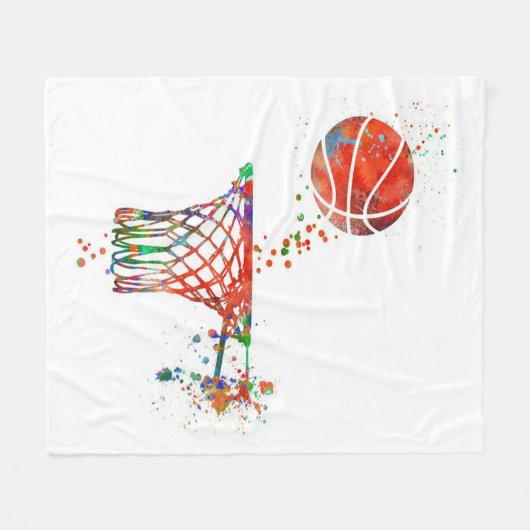 Basketballschuh Fleecedecke (Vorderseite (Horizontal))