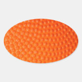 Basketballschuh Ovaler Aufkleber (Vorderseite)