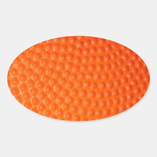 Basketballschuh Ovaler Aufkleber (Vorderseite)