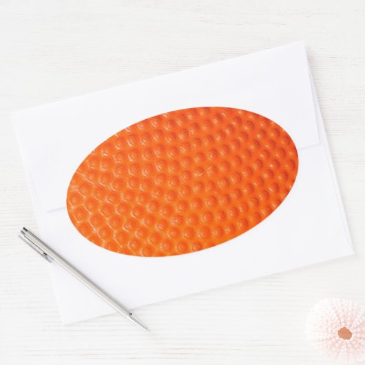 Basketballschuh Ovaler Aufkleber (Umschlag)