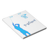 Basketballschuh und Quadratische Gleichung Notizblock (angewinkelt)