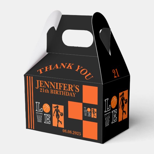 Basketballschuhe, Basketballspieler Geburtstag Geschenkschachtel (Vorderseite)