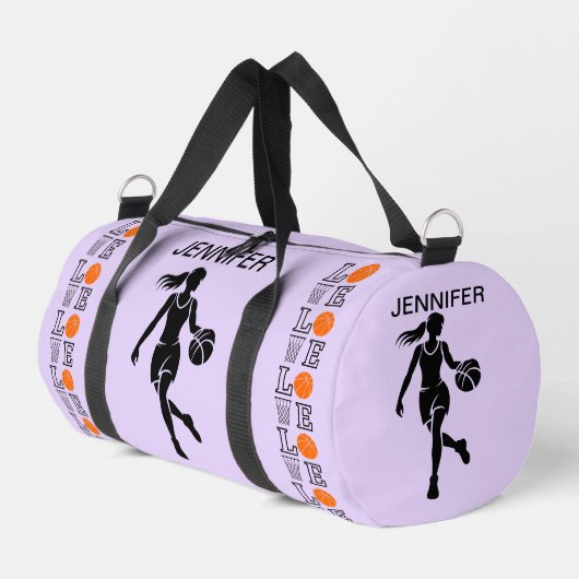Basketballschuhe, Basketballspieler, Team, Geschen Duffle Bag (Linke Seite)