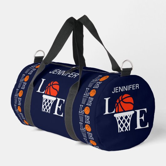 Basketballschuhe, Basketballspieler, Team, Geschen Duffle Bag (Linke Seite)