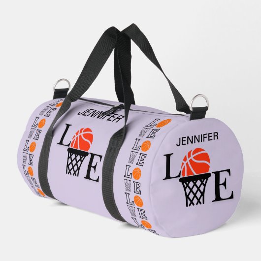 Basketballschuhe, Basketballspieler, Team, Geschen Duffle Bag (Linke Seite)