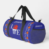Basketballschuhe, Basketballspieler, Team, Geschen Duffle Bag (Rechte Ecke)