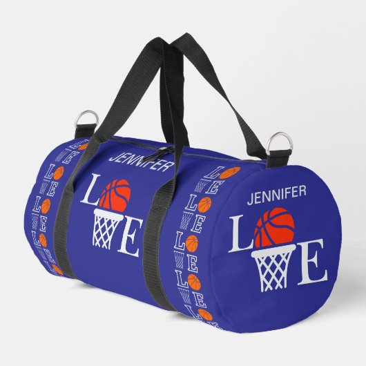Basketballschuhe, Basketballspieler, Team, Geschen Duffle Bag (Linke Seite)