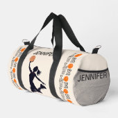 Basketballschuhe, Basketballspieler, Team, Geschen Duffle Bag (Rechte Ecke)