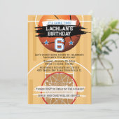 Basketballschuhe Die ganze Star-Geburtstagszeit Einladung (Stehend Vorderseite)