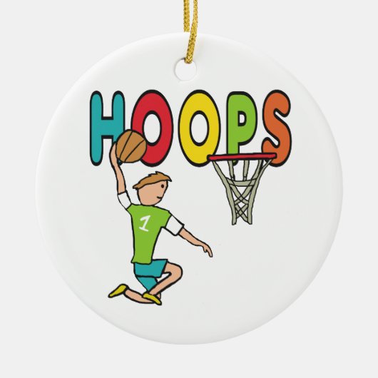 Basketballschuhe Keramik Ornament (Vorne)