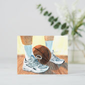 Basketballschuhe Postkarte (Stehend Vorderseite)
