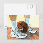Basketballschuhe Postkarte (Vorne/Hinten)