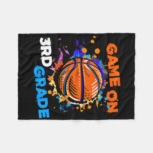 Basketballspiel am 3. fleecedecke (Vorderseite (Horizontal))