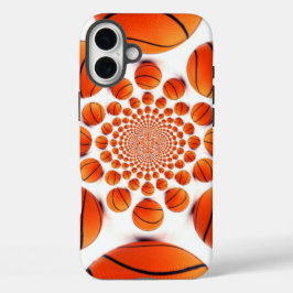 Basketballspiel: Court Vision Kaleida iPhone 16 Plus Hülle