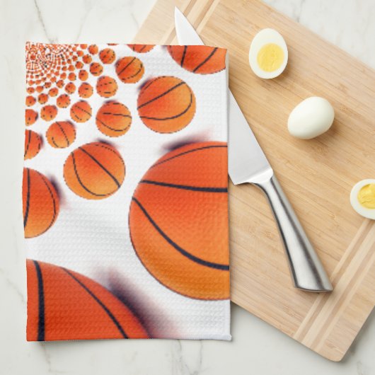 Basketballspiel: Court Vision Kaleida Handtuch (Viertel Falte)