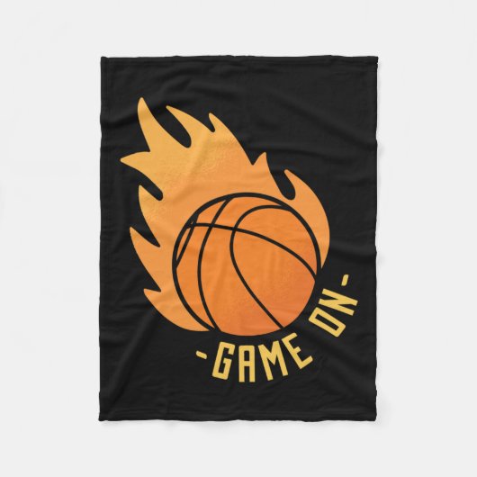Basketballspiel Fleecedecke (Vorderseite)