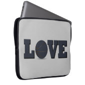 Basketballspiel mit blauer Liebe Laptopschutzhülle (Vorne Rechts)