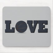 Basketballspiel mit blauer Liebe Mousepad (Vorne)