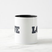 Basketballspiel mit blauer Liebe Tasse (Zentrum)