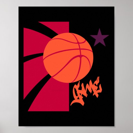 Basketballspiel Poster (Vorne)