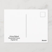 Basketballspiel, Postkarte (Rückseite)