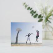 Basketballspieler 3 postkarte (Stehend Vorderseite)