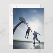 Basketballspieler 5 postkarte (Vorne/Hinten)