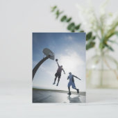 Basketballspieler 5 postkarte (Stehend Vorderseite)