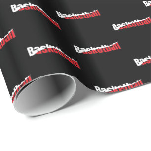 Basketballspieler Abstract Swish - Wortkunst Geschenkpapier