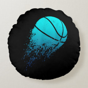 Basketballspieler Bball Fan Baller Sport Rundes Kissen