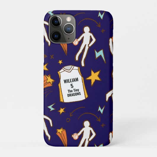 Basketballspieler benutzerdefinierter Name Nummer  Case-Mate iPhone Hülle (Rückseite)