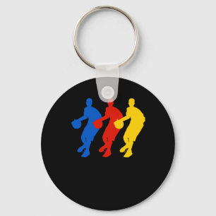 Basketballspieler (BH für dunkle Shirts) Schlüsselanhänger